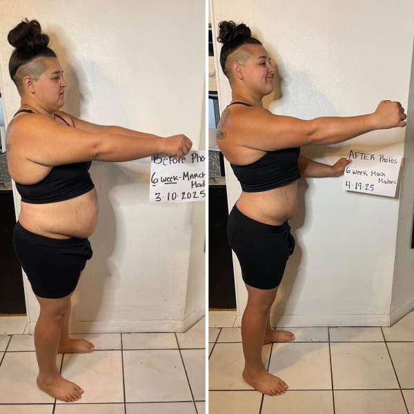 program transformation testimonial image from Lydia - March Madness 6-Week Challenge