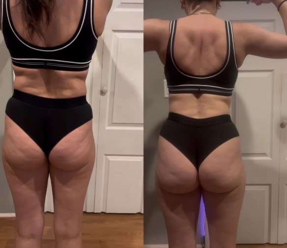 program transformation testimonial image from Week 1 vs. Week 12