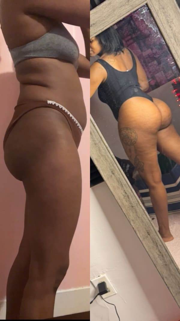 program transformation testimonial image from Booty builder