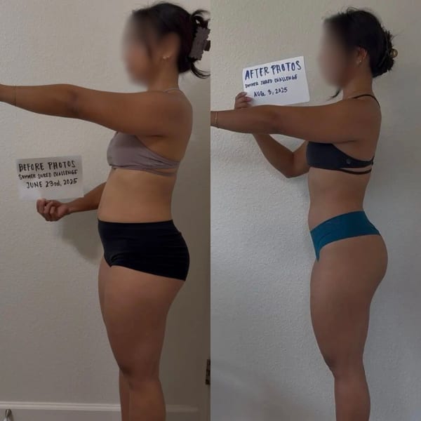 program transformation testimonial image from Summer Shred - 1st Place