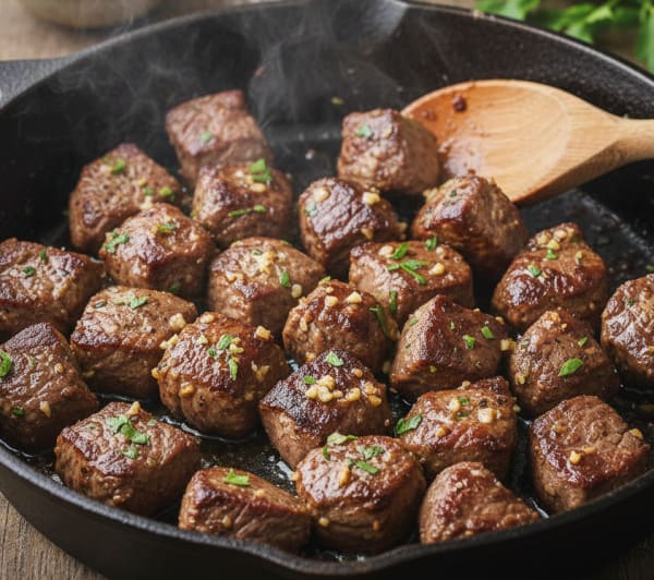 program transformation testimonial image from Garlic Butter Steak Bites
