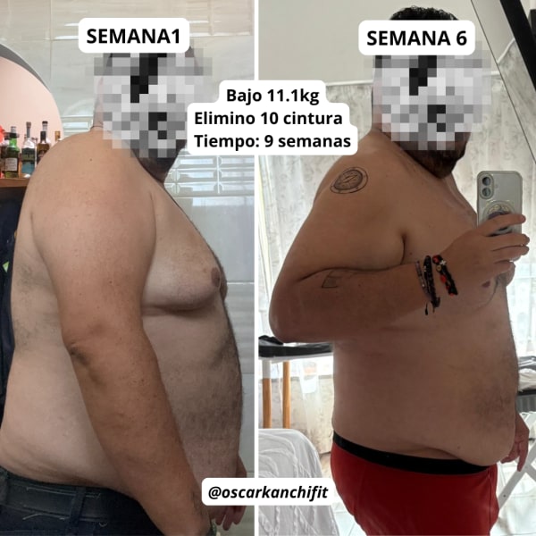 program transformation testimonial image from Transformación en 6 semanas