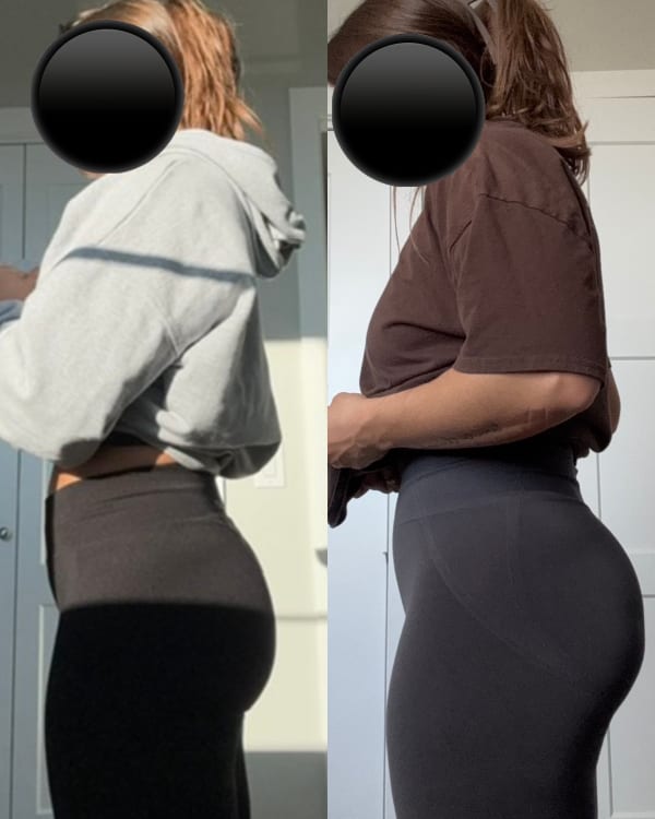 program transformation testimonial image from Booty Gains!