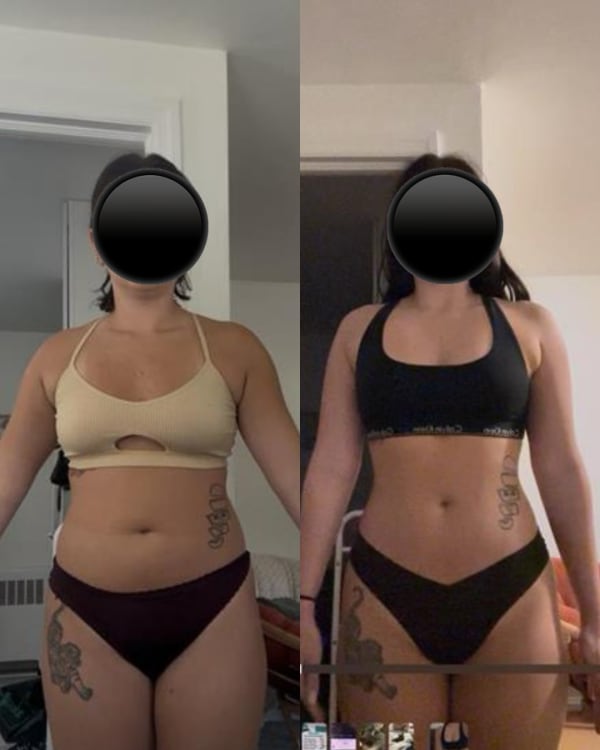 program transformation testimonial image from Body Recomp