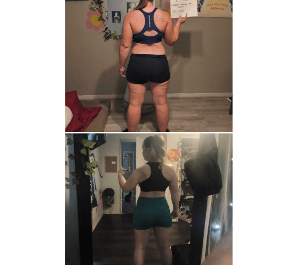 program transformation testimonial image from stronger through the season challenge 