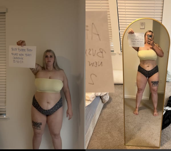 program transformation testimonial image from Marissas Transformation