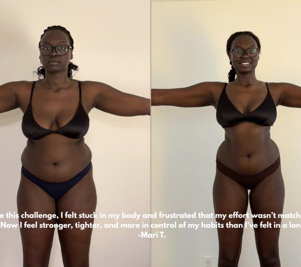 program transformation testimonial image from Mari T.
