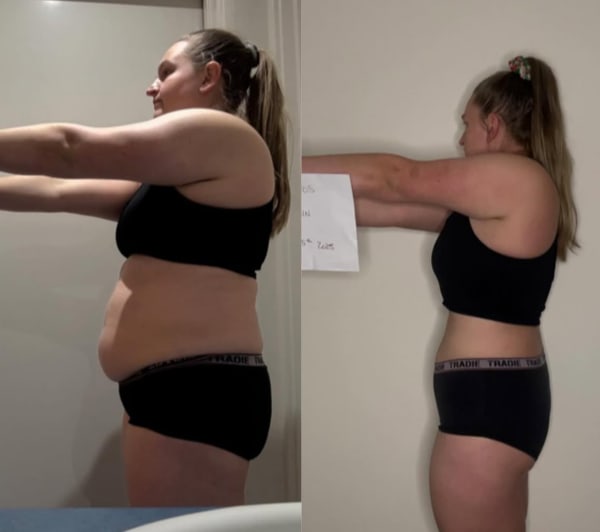 program transformation testimonial image from Claire - Built to Win