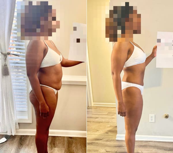 program transformation testimonial image from 6- Week Transformation