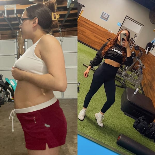 program transformation testimonial image from Gabby (self results)