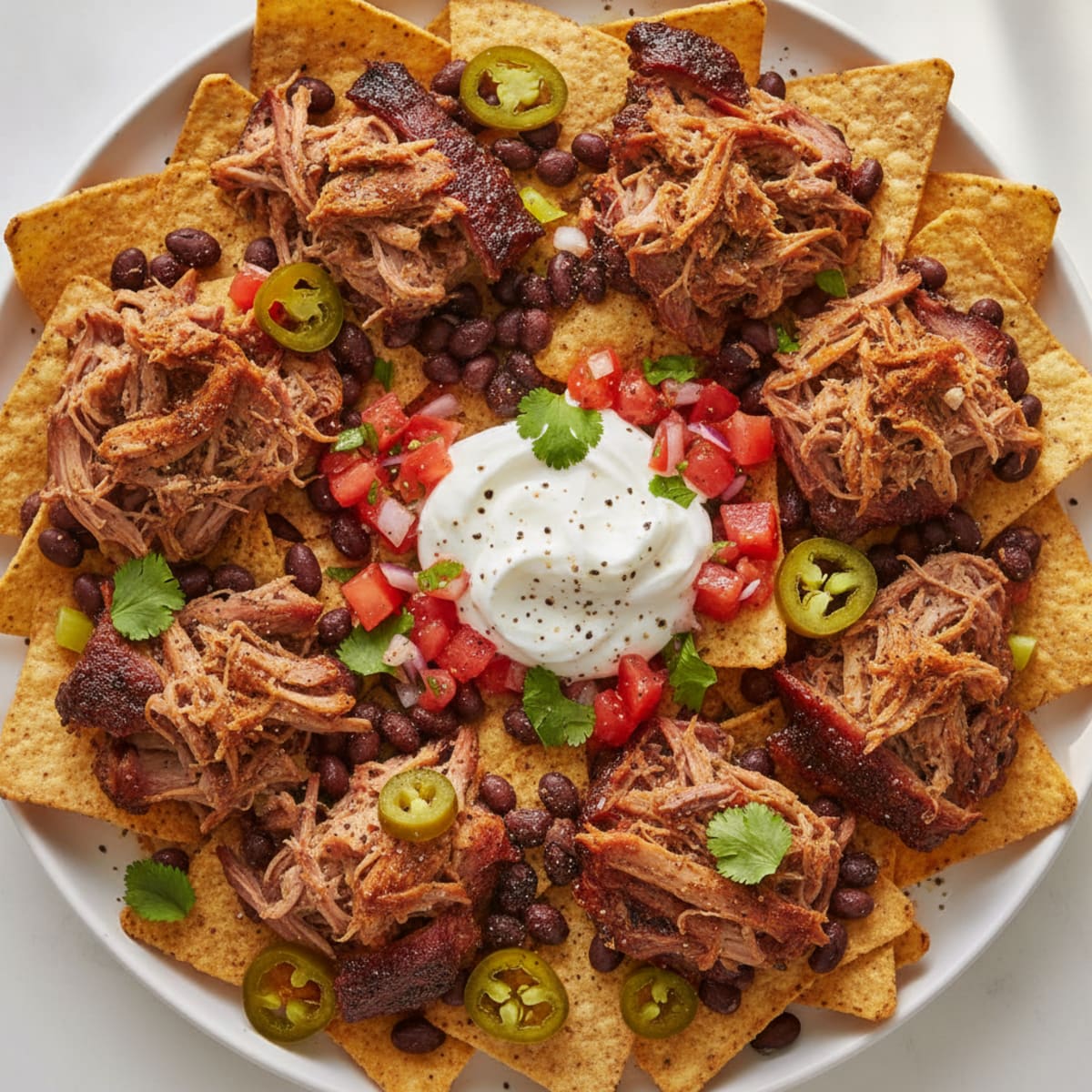 Smoked Pulled Pork Nachos