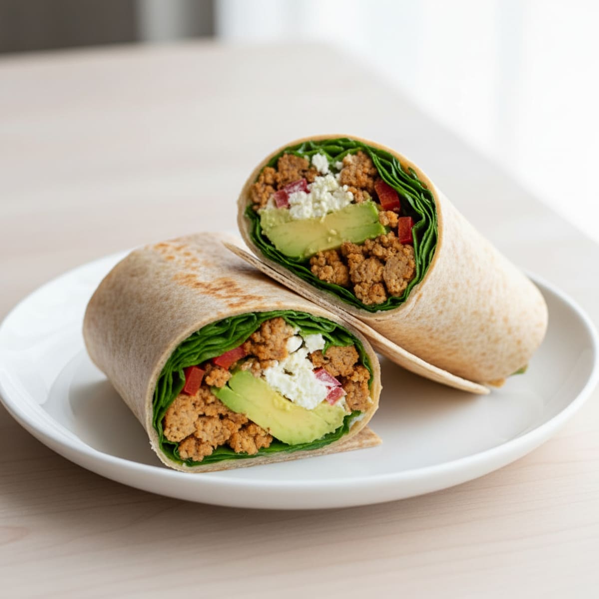 Turkey and Avocado Lunch Wraps