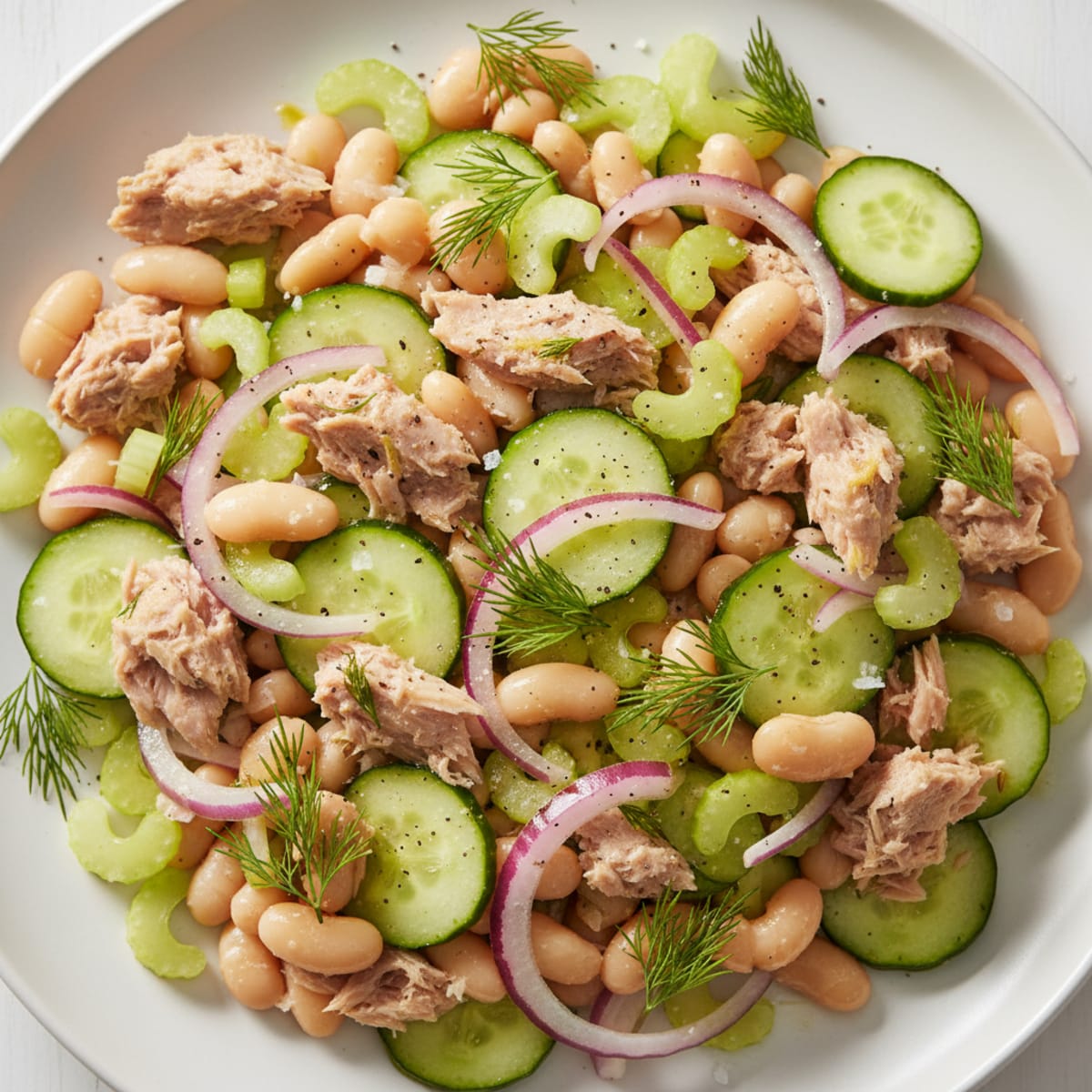 Tuna, White Bean, and Dill Salad