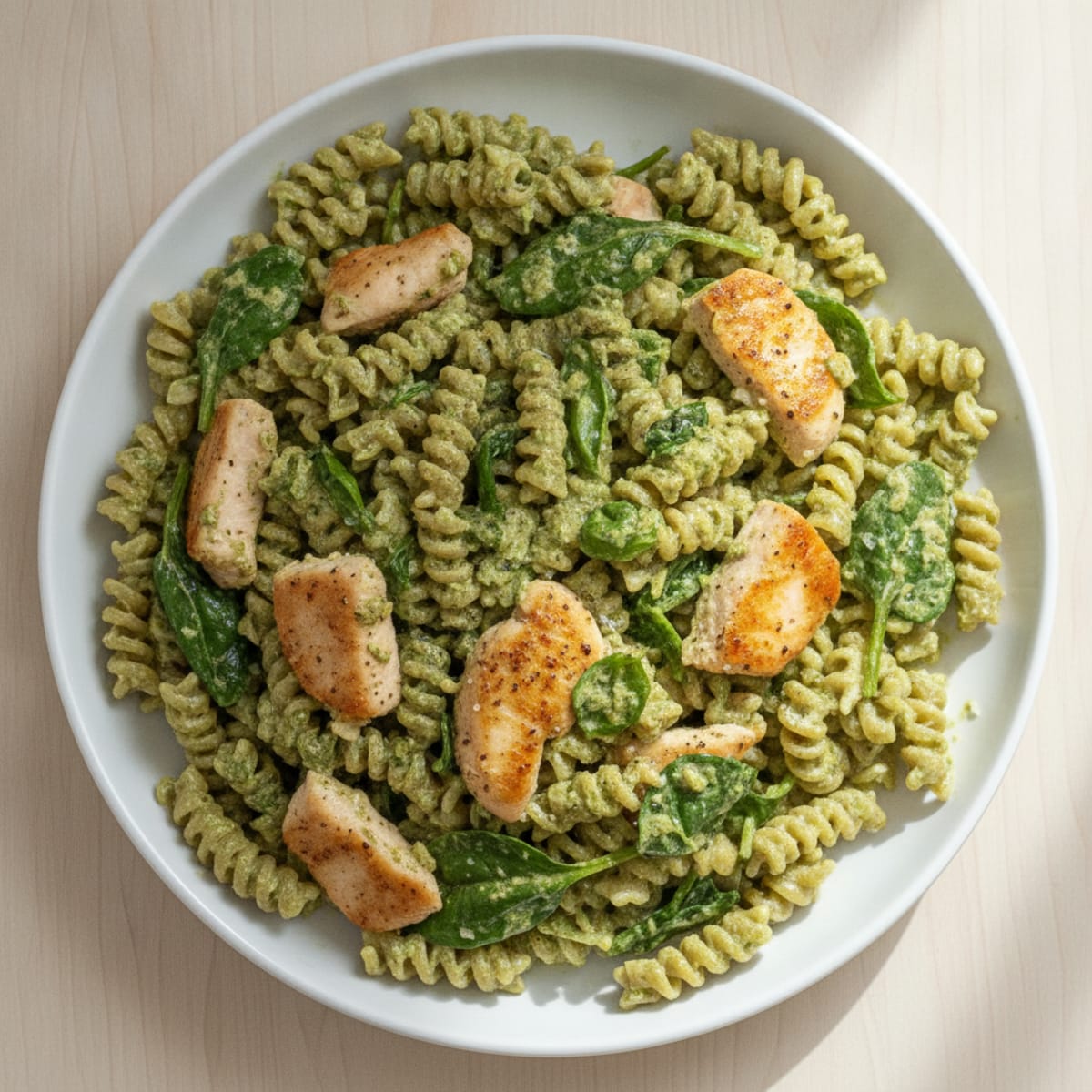 Creamy Pesto Skyr Wheat Pasta