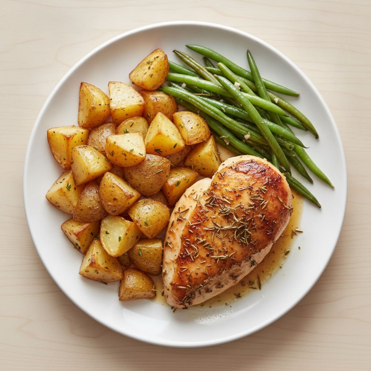 Herb-Roasted Chicken with Crispy Gold Potatoes