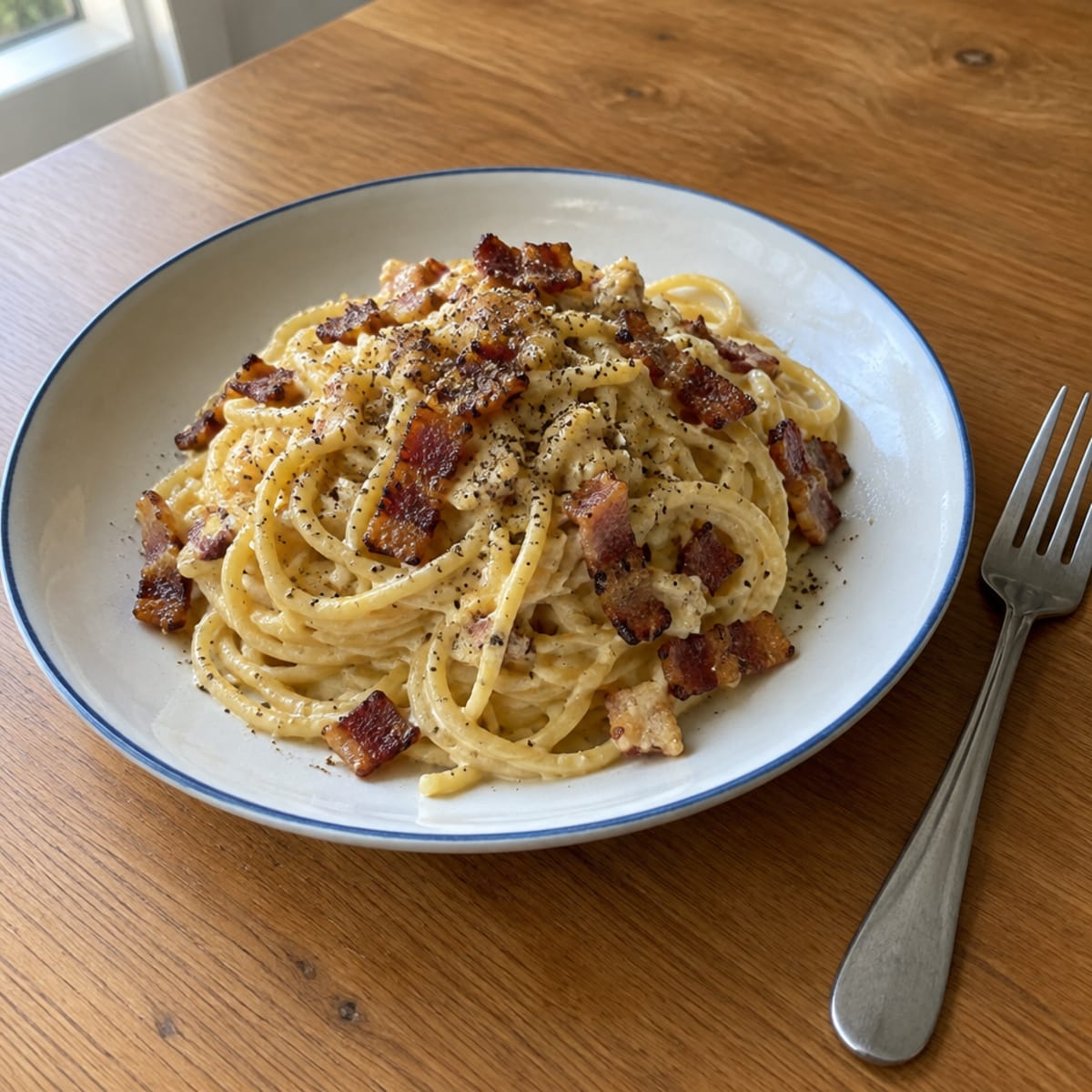 Classic pasta carbonara