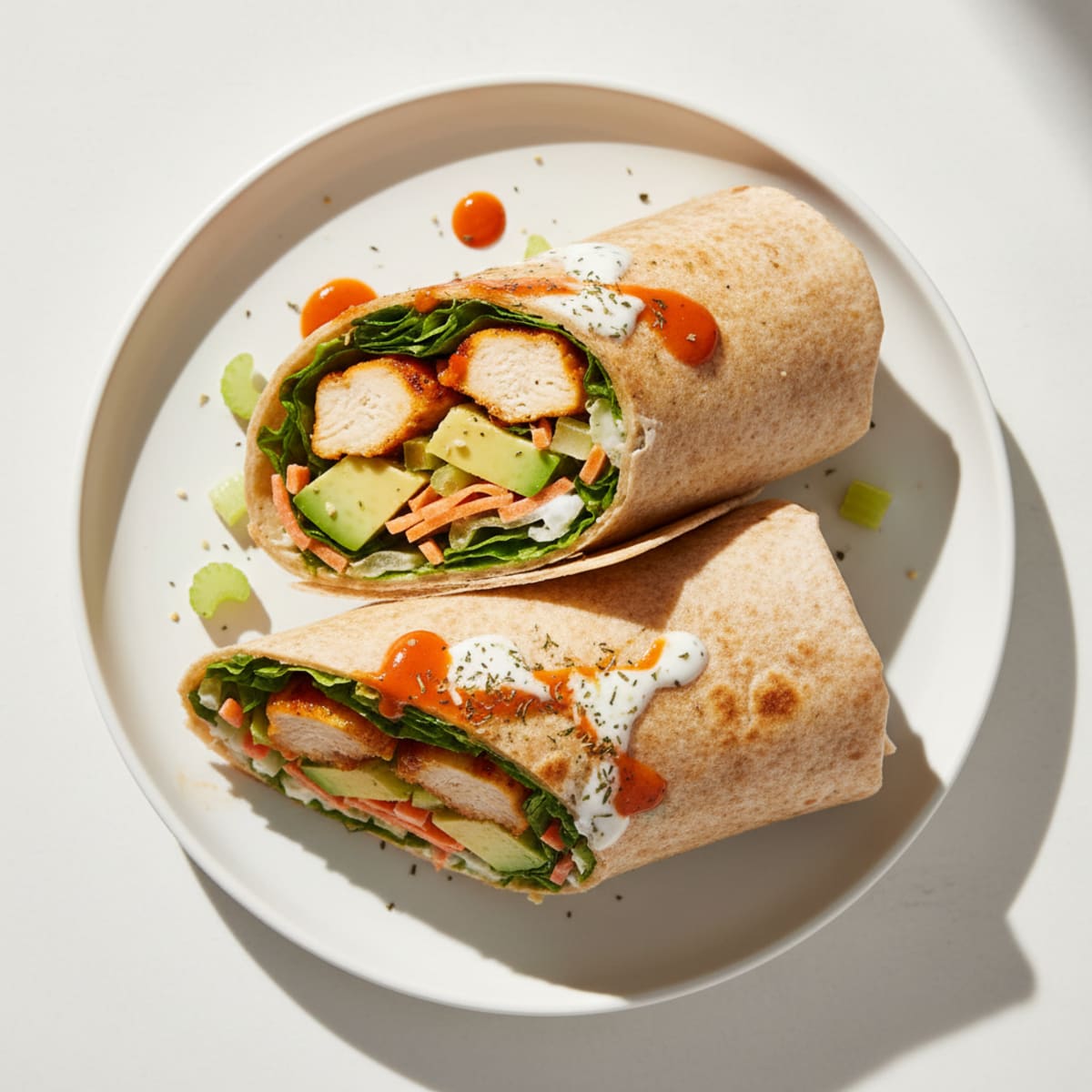 Buffalo Ranch Chicken Wrap