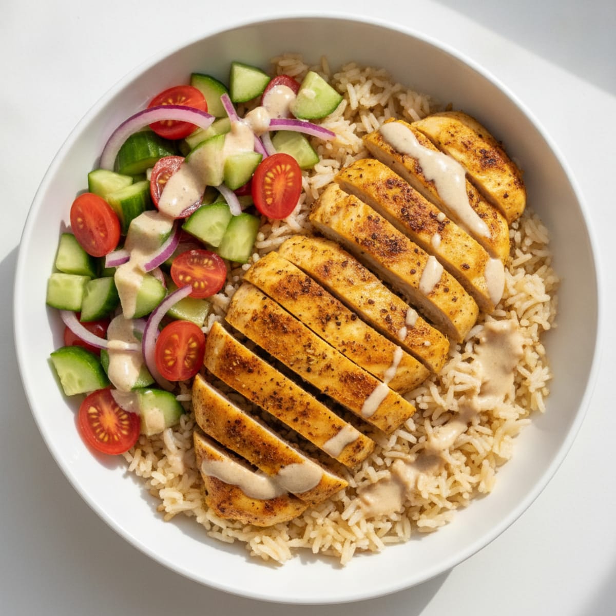 Chicken Shawarma Rice Bowl