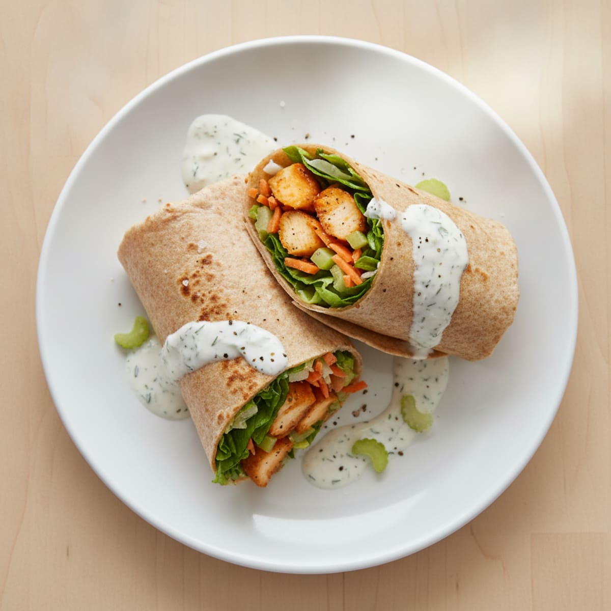 Buffalo Ranch Chicken Wrap