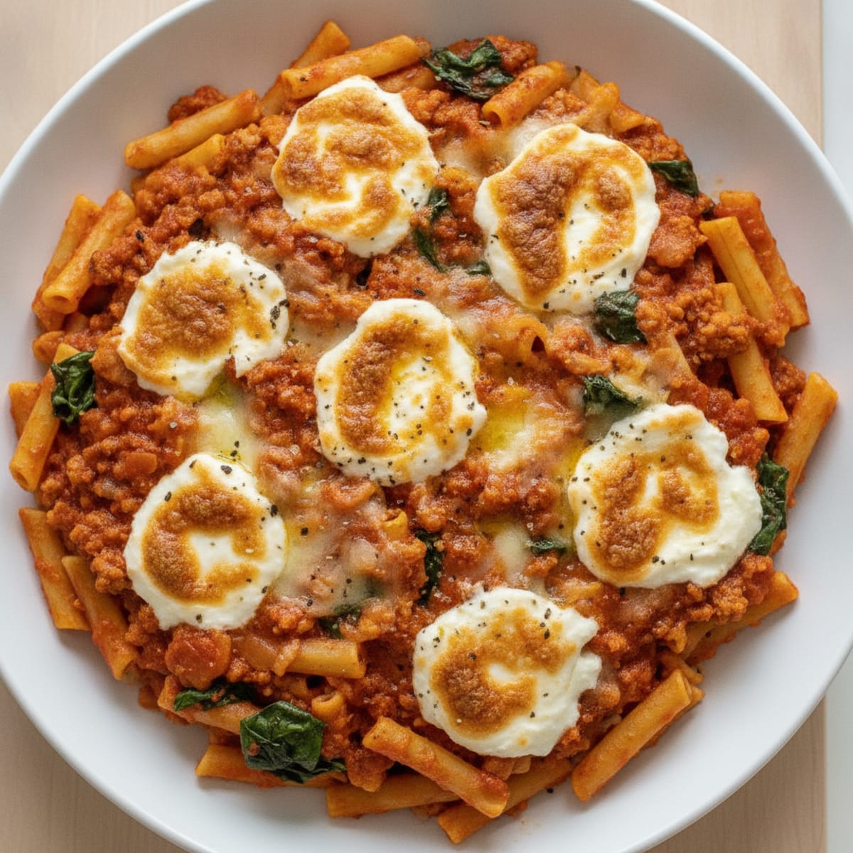 Classic Baked Ziti with Ricotta