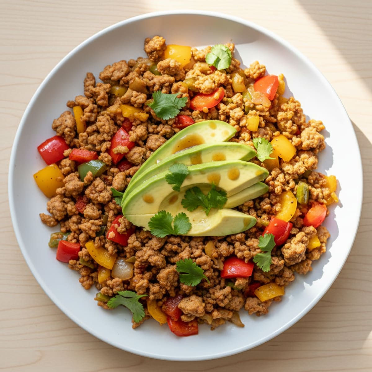 Ground Turkey Bell Pepper Skillet