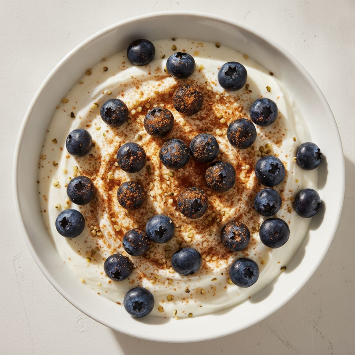 Creamy Protein Greek Yogurt with Berries and Cinnamon