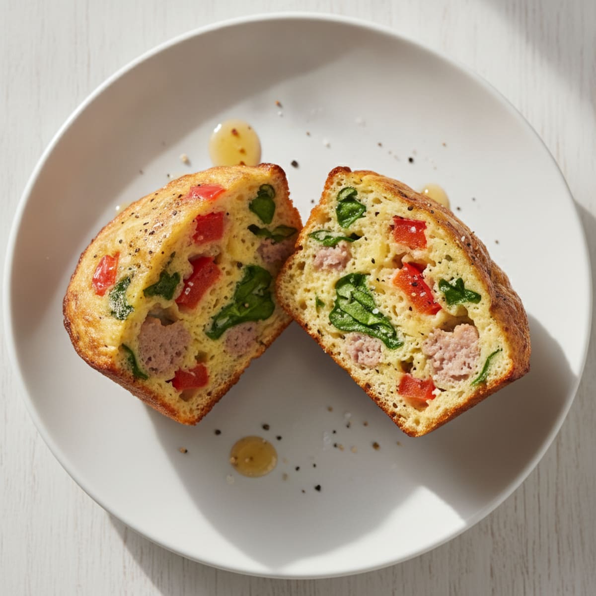 Baked Egg and Sausage Muffins