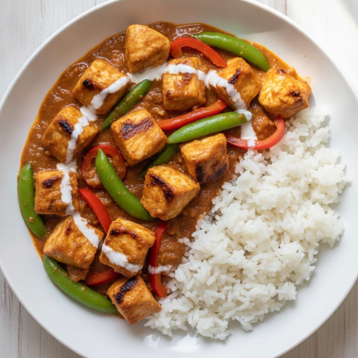 Chicken Satay Curry with Jasmine Rice