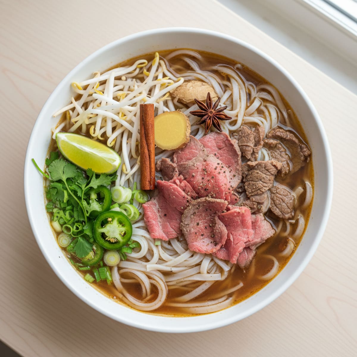 Vietnamese Beef Pho Noodle Soup