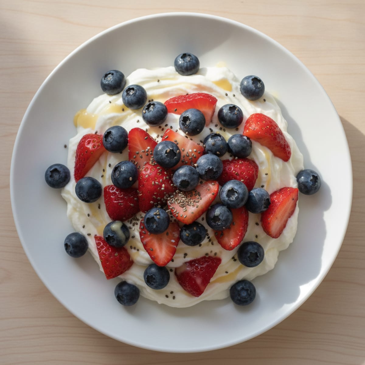 Silky Greek Yogurt Protein Pudding with Berries