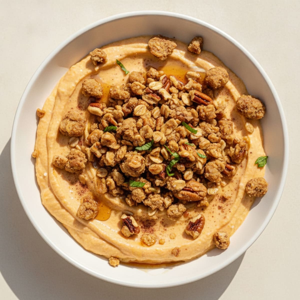 Pumpkin Puree Maple Pecan Crumble