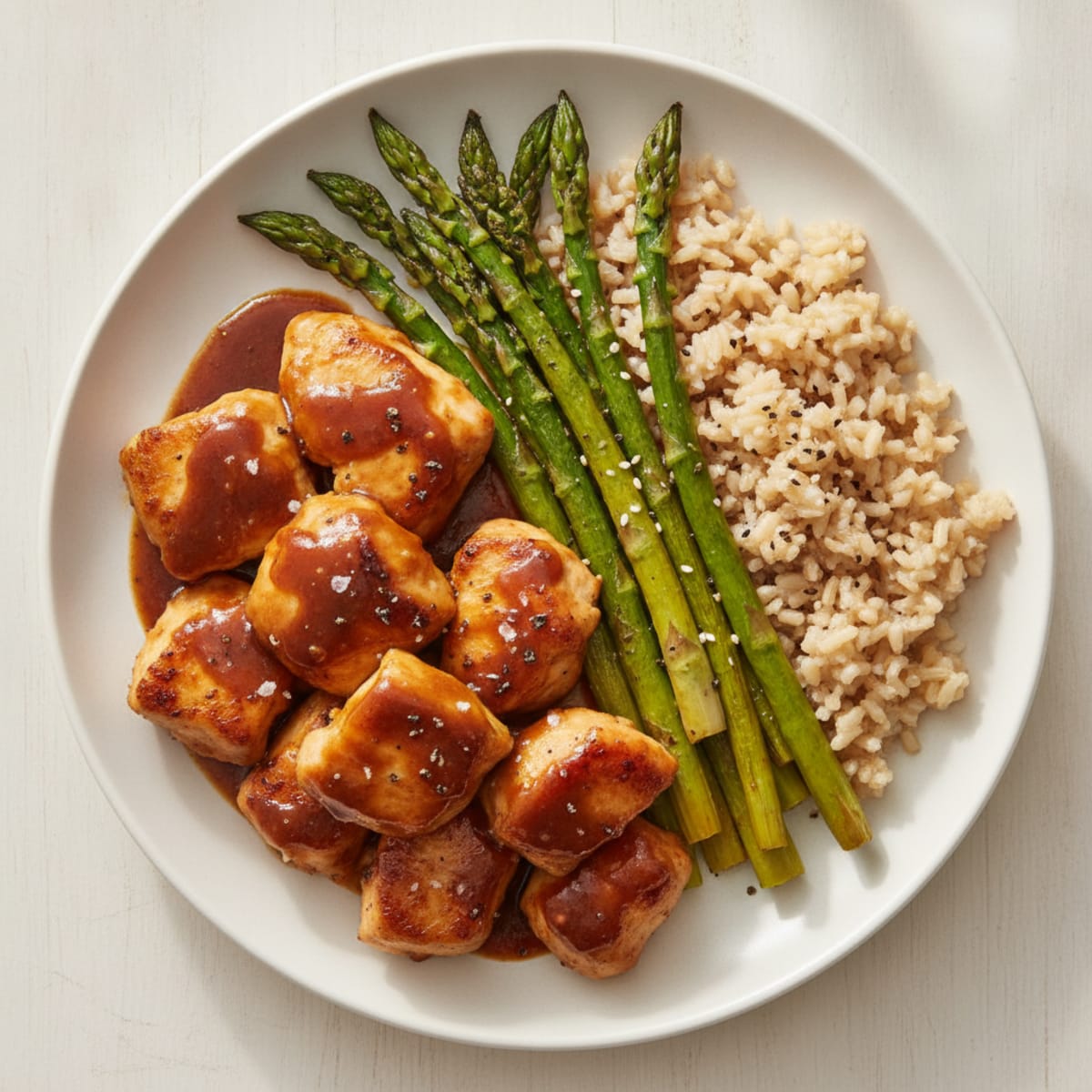 Teriyaki Chicken with Roasted Asparagus