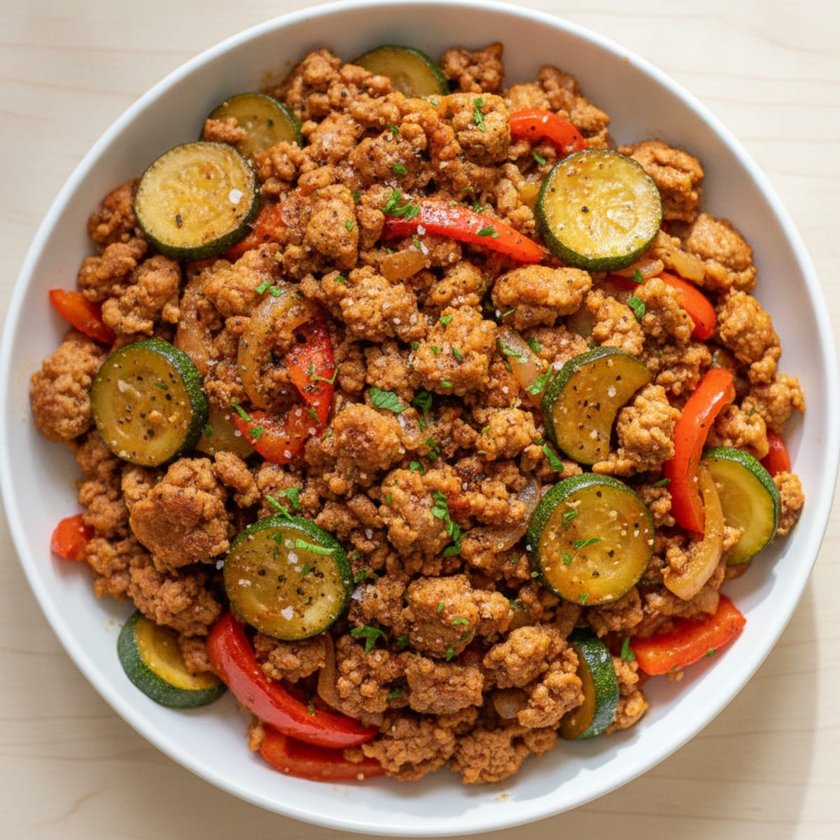 Ground Turkey and Vegetable Skillet