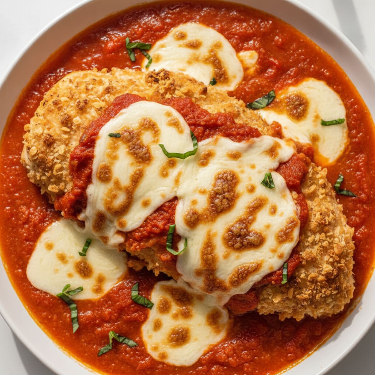 Baked Chicken Parmesan with Marinara