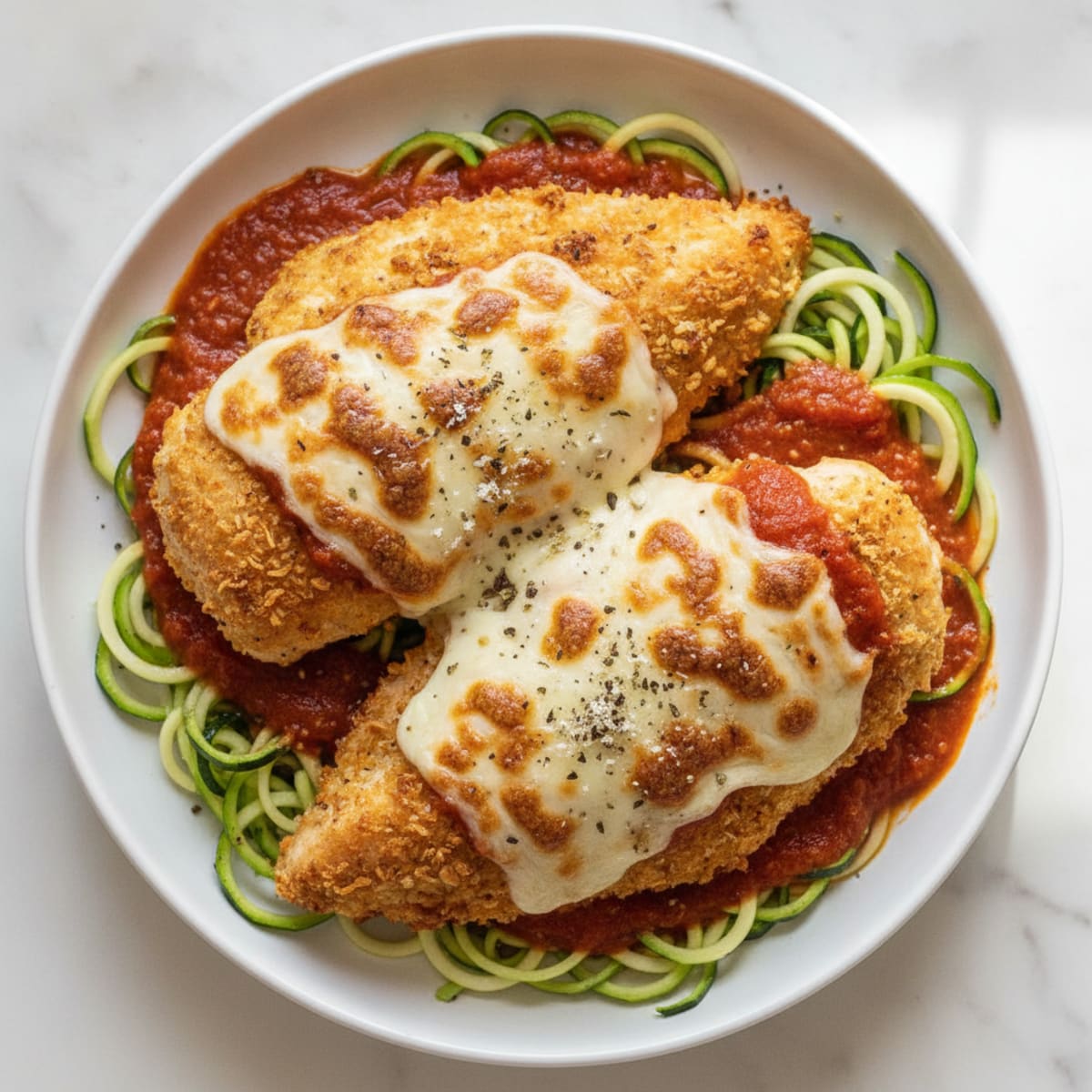 Crispy Baked Chicken Parmesan with Marinara