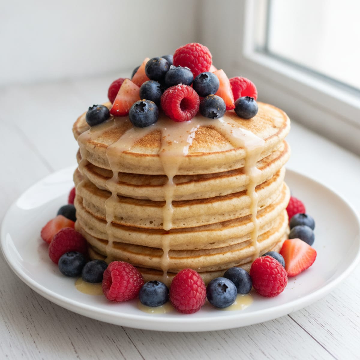 Fluffy Protein Buttermilk Pancakes