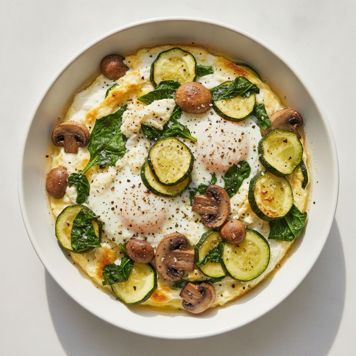 Baked Eggs with Roasted Vegetables