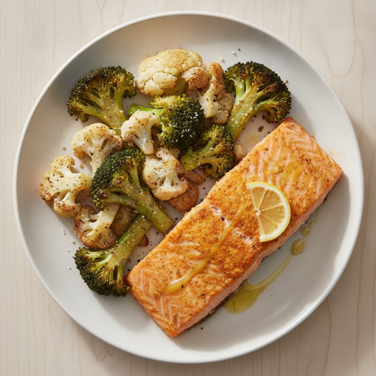 Turmeric-Spiced Salmon with Roasted Vegetables