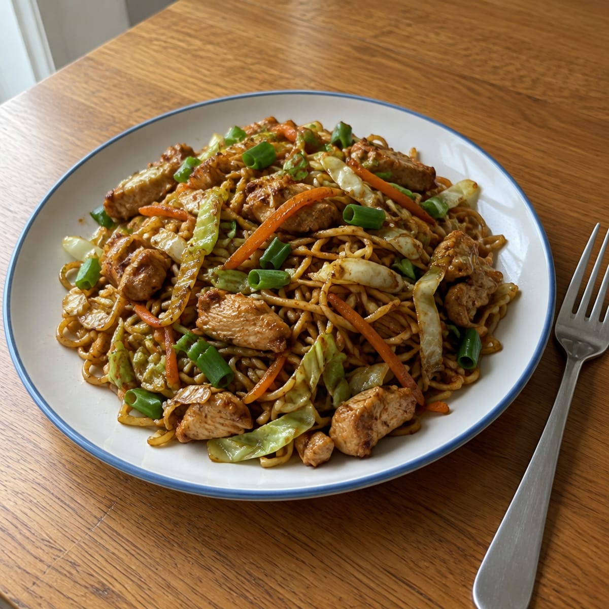 Indonesian mi goreng noodles