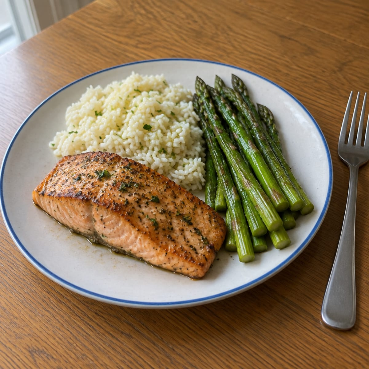 Quick lemon herb salmon