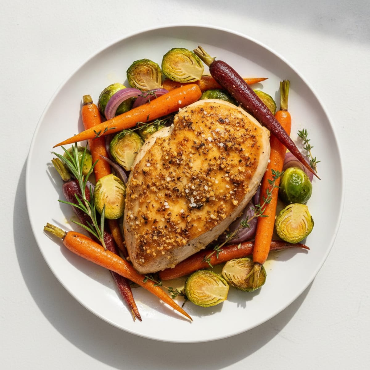 Garlic Herb Chicken with Roasted Vegetables