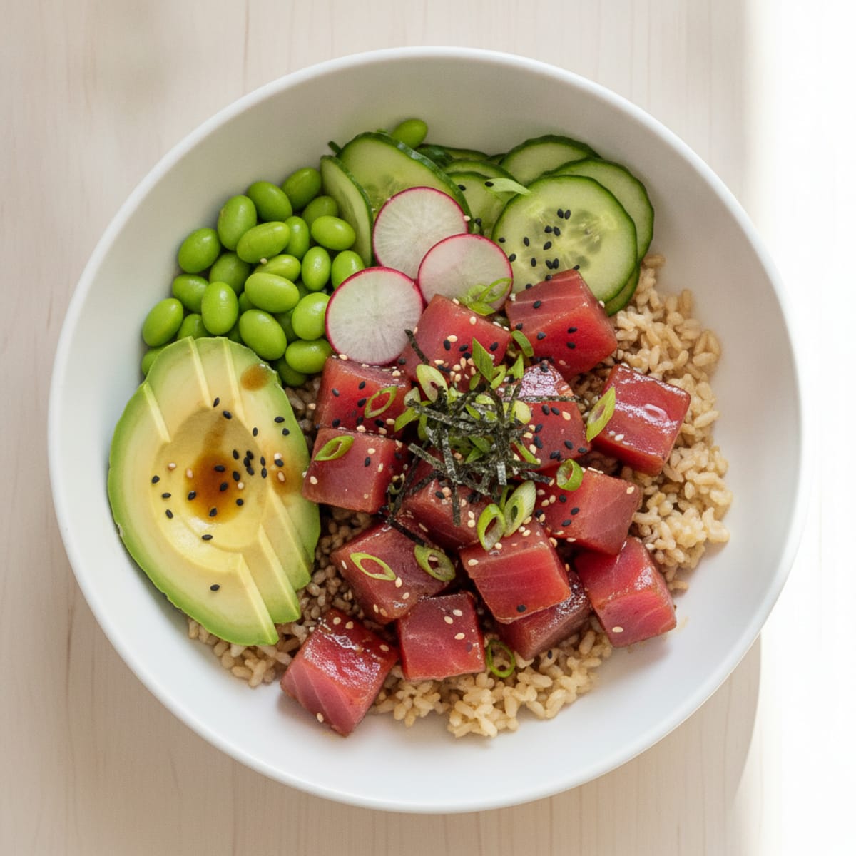Hawaiian Ahi Tuna Poke Bowl