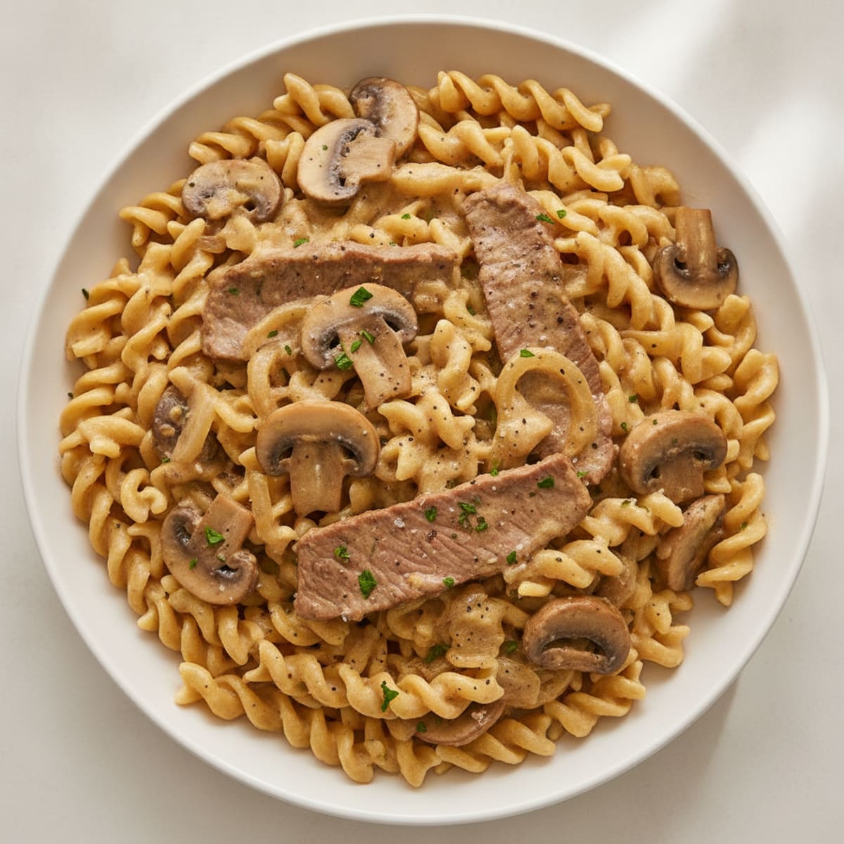 Classic Beef Stroganoff with Egg Noodles