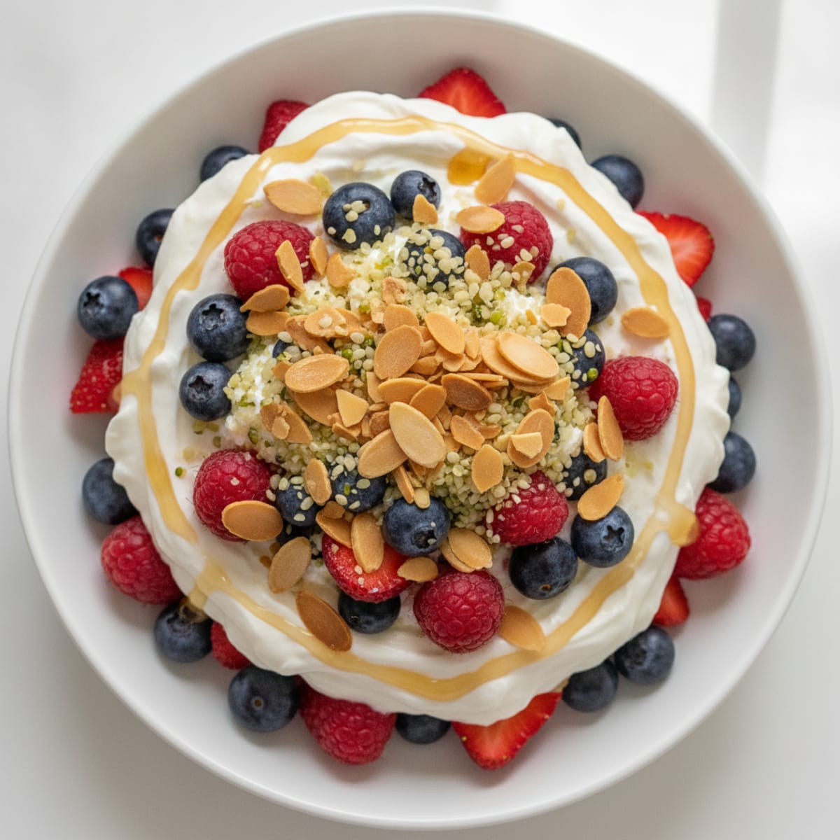Greek Yogurt Protein Parfait with Mixed Berries