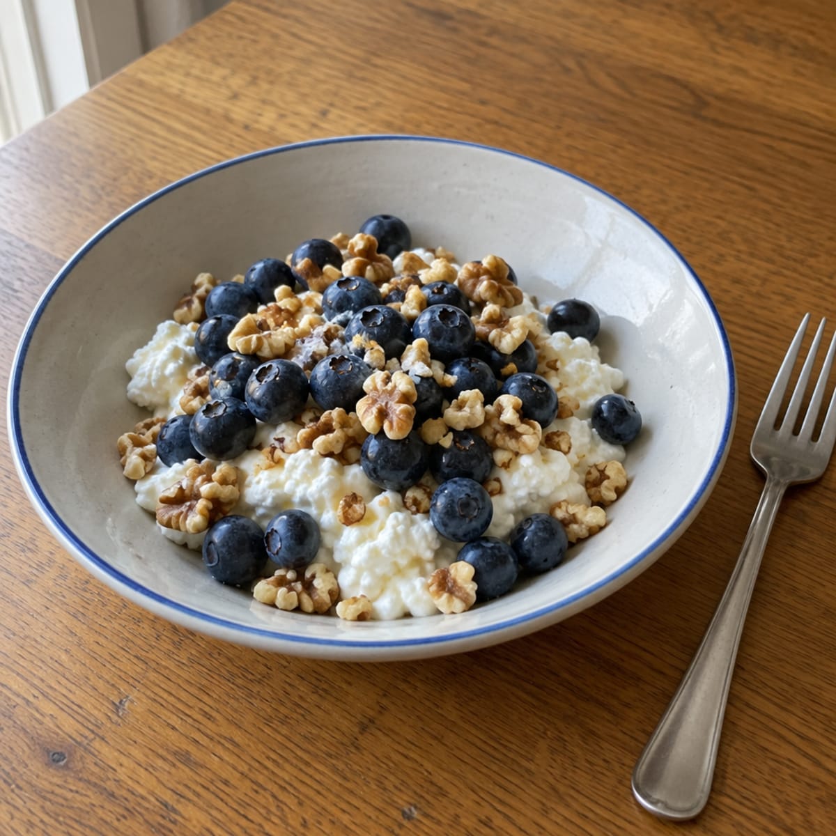 Cottage cheese with berries