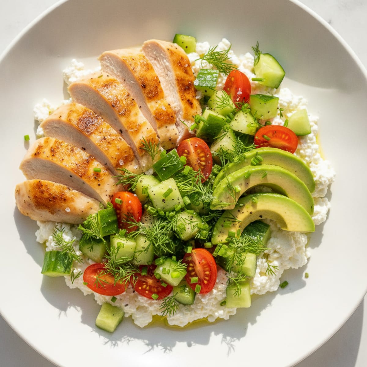 Cottage Cheese Savory Herb Bowl
