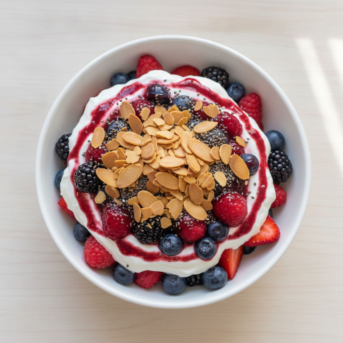 Creamy Greek Yogurt Protein Parfait with Mixed Berries