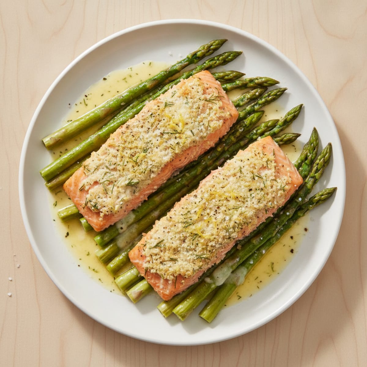 Lemon-Dill Baked Salmon with Asparagus
