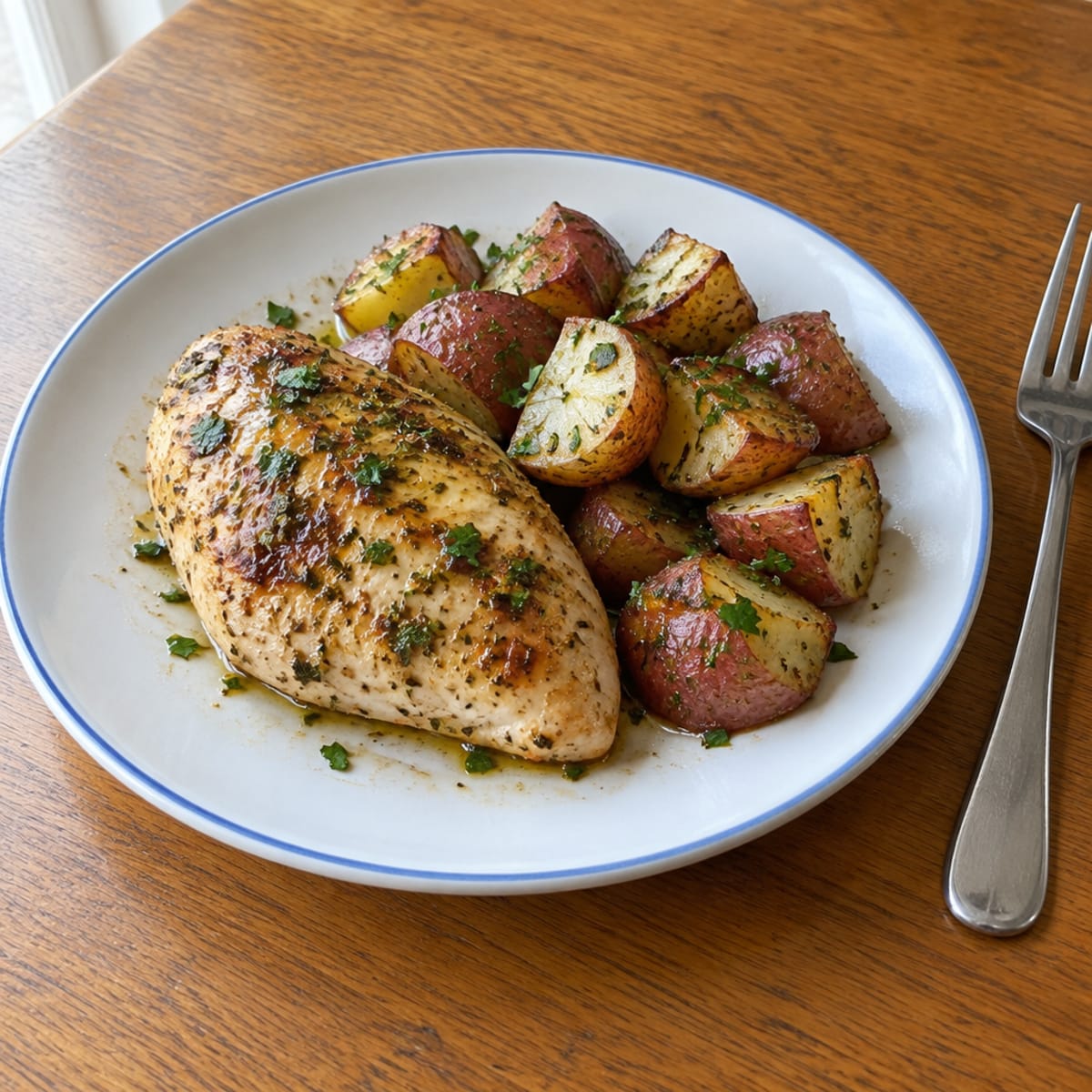 Lemon herb roasted chicken
