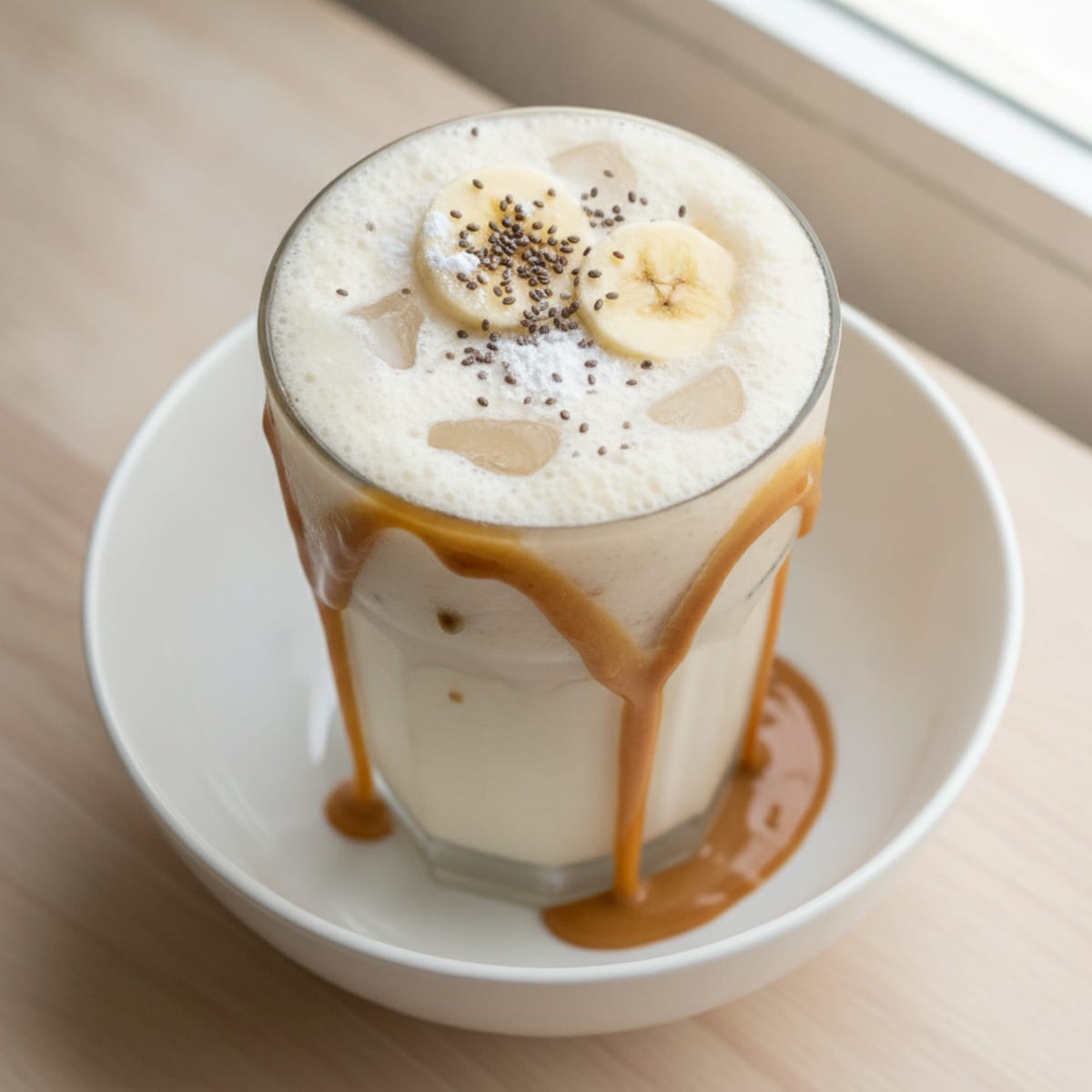 High-Protein Vanilla Peanut Butter Shake